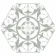 Carnaby Hexagon Decor Grey Tile