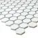 Pixel White Hexagon Matt 23x23