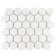 Pixel White Hexagon Matt 50x50