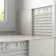 8mm White Square Edge Plastic Trim