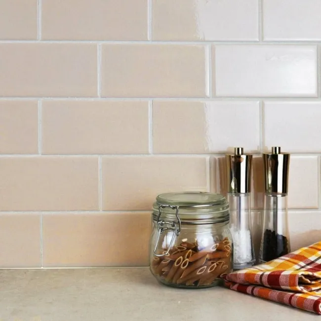 Liso Craquele Marfil Cream Metro Tiles 75x150