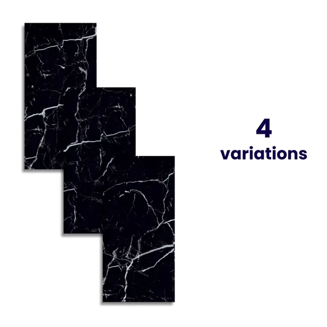 Genova Black Polished Marble Effect 600x1200