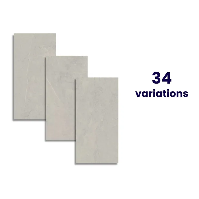 Stoneart Matt White Stone Effect Wall and Floor Tiles