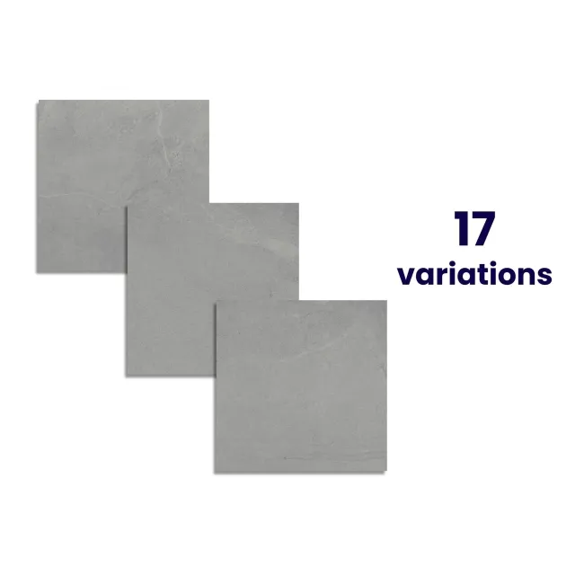 Stoneart Matt Grey Anti Slip Stone Effect Wall and Floor Tiles