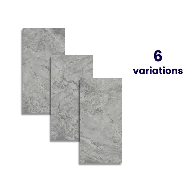 Tolana Grey Marble Effect Large Polished Porcelain Tiles