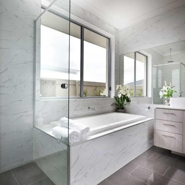 Apennine Flat Gloss Marble Effect Tile 10x30