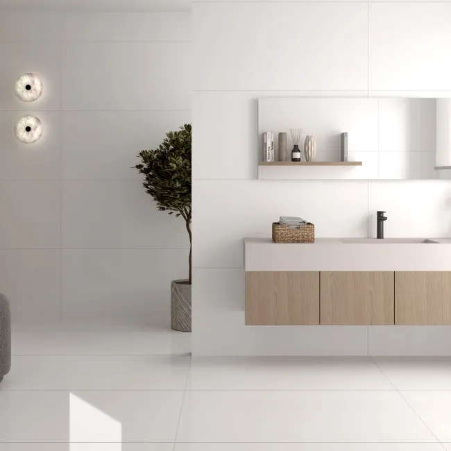 Alaska White Gloss Tiles 1200x600