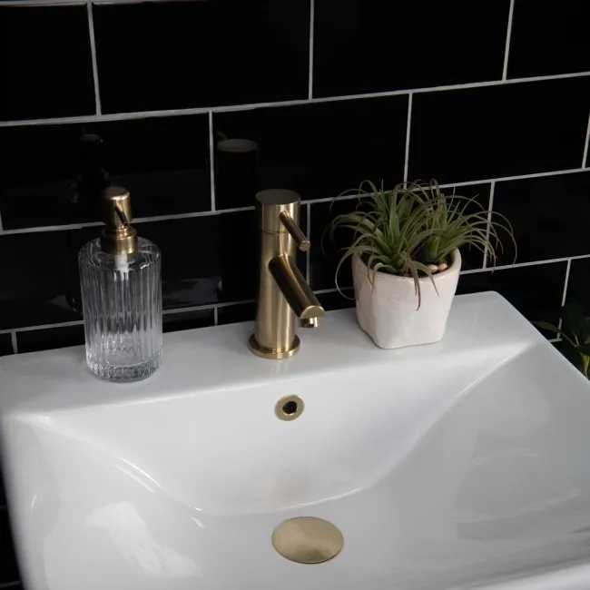 Liso Black Gloss Metro Tiles 100x200