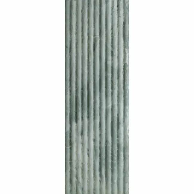 Fluted Travertino Jungle Green Decor Wall Tiles