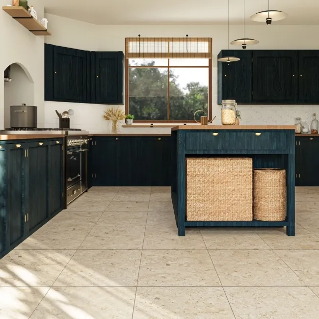 Fossil Stone Fossil Beige Matt Stone Effect Wall and Floor Tiles