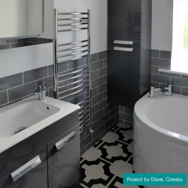 Liso Plata Grey Brillo Metro Tiles 100x200