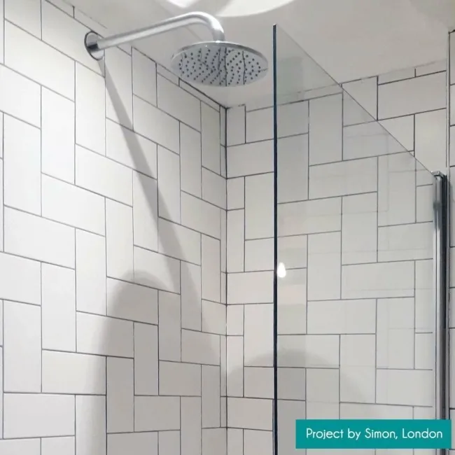Liso White Flat Matt Metro Tiles 200x100