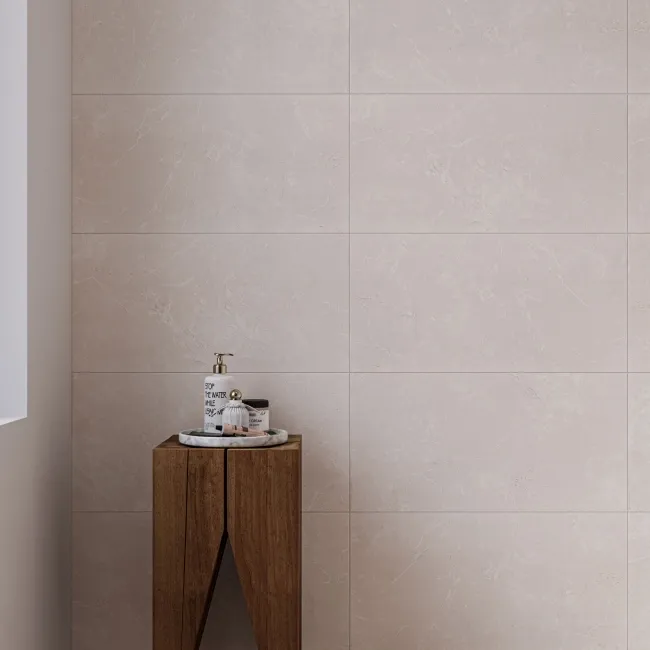 Imperial Warm White Matt Marble Effect Wall Tile 600x300