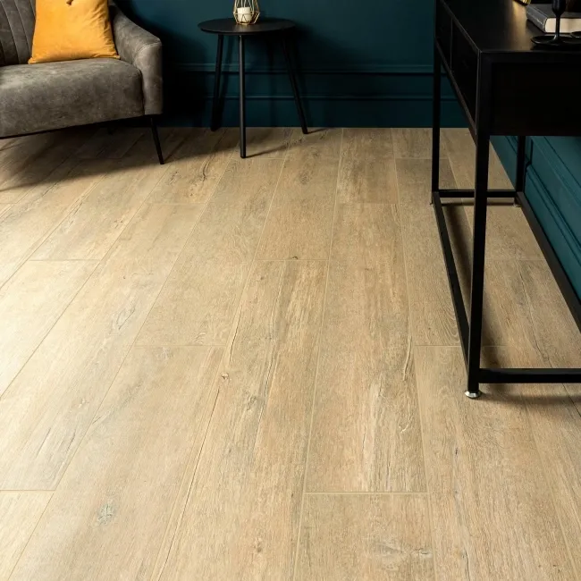 Lenk Taupe Wood Effect Tiles