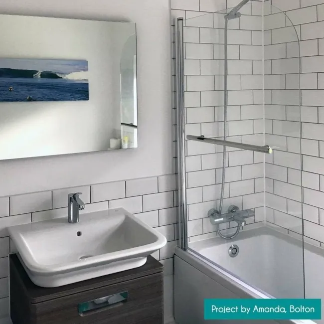 Liso Blanco White Brillo Metro Tiles 150x75