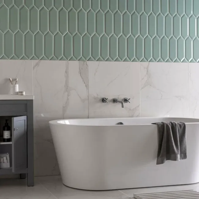 Pickett® Bevelled Mint Green Metro Tiles