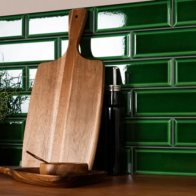Ingot Verde Green Crystal Metro Tiles