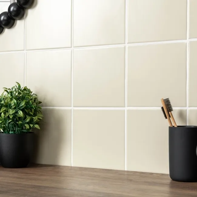 Monocolour Roca Beige Flat Matt Square 150x150