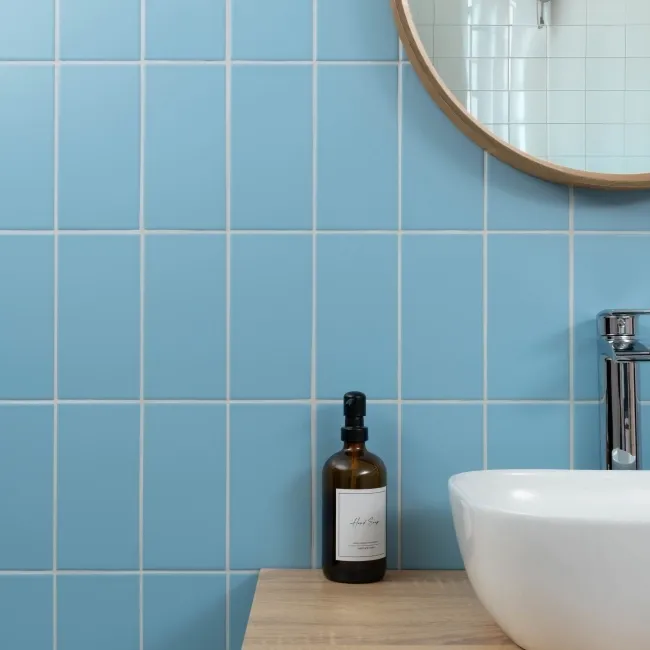 Monocolour Aire Blue Flat Matt Metro 200x100