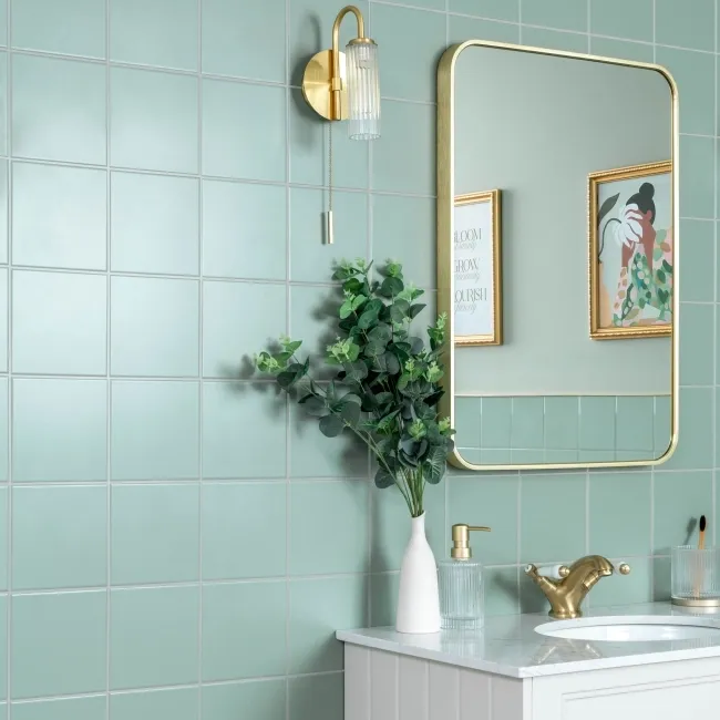 Monocolour Alga Green Flat Matt Square 150x150