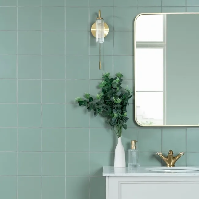 Monocolour Alga Green Flat Matt Square 150x150