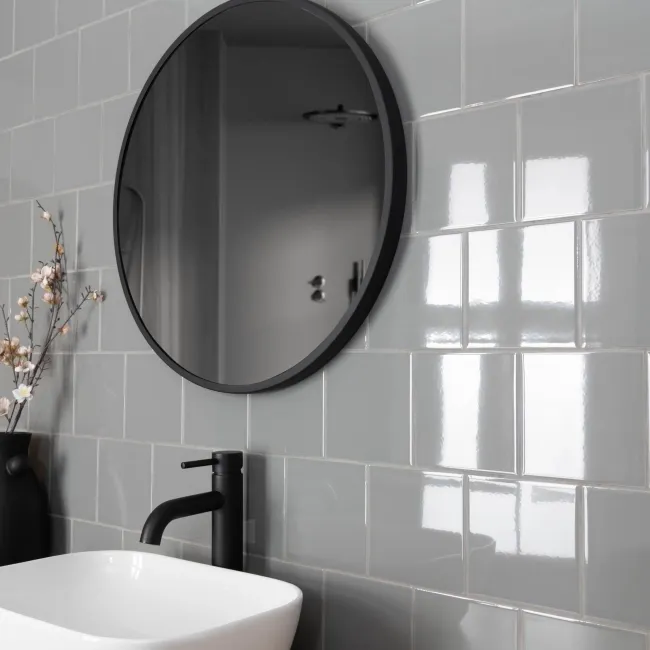Monocolour Plata Grey Flat Gloss Square 150x150