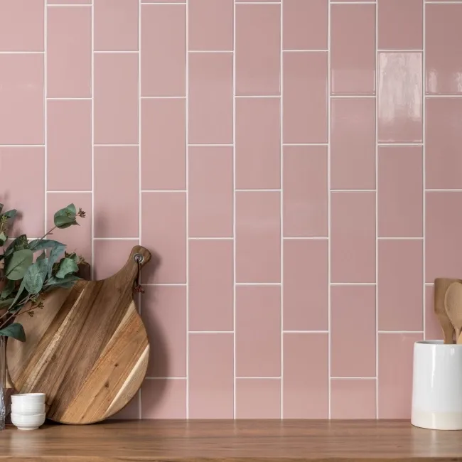 Monocolour Rosa Pink Flat Gloss Metro 200x100
