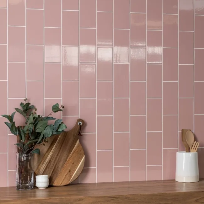 Monocolour Rosa Pink Flat Gloss Metro 200x100