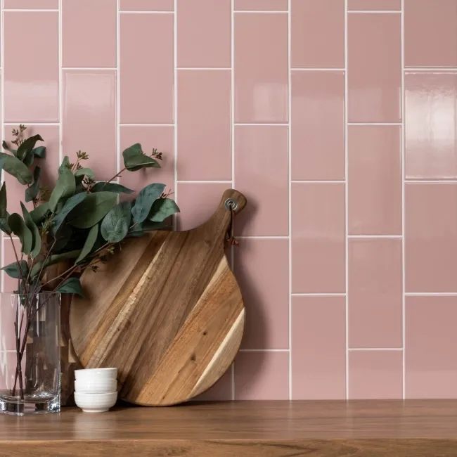 Monocolour Rosa Pink Flat Gloss Metro 200x100