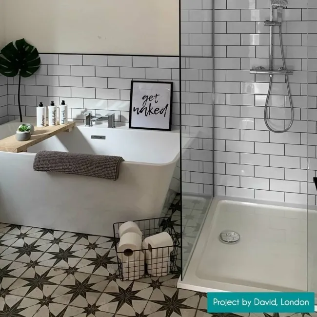 Liso White Gloss Metro Tiles 100x200