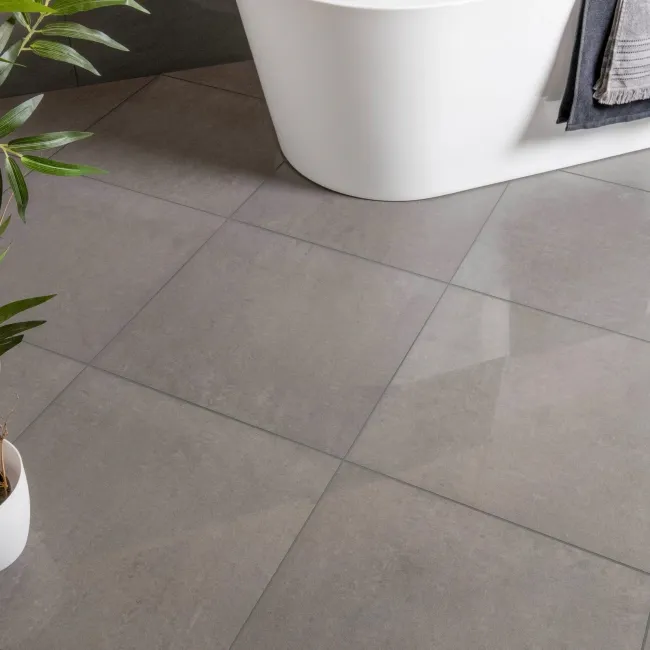 Gems Lounge Stone Effect Polished Anthracite 600x600