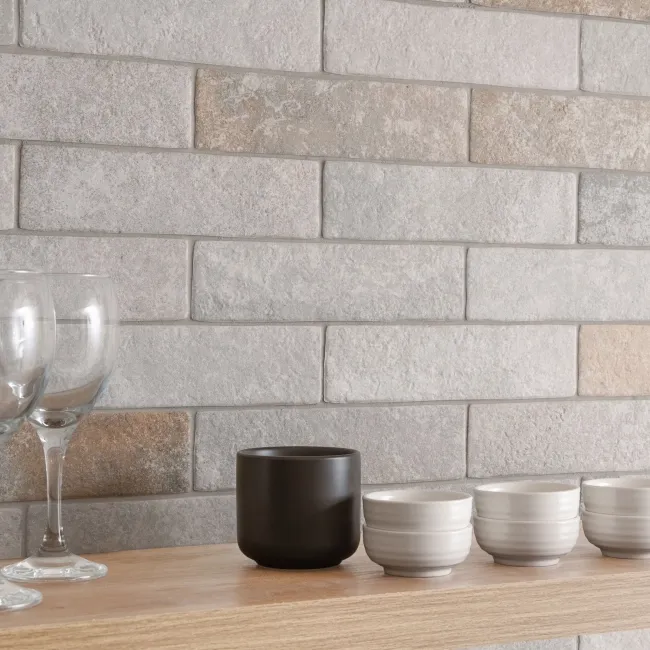Provence Mix Beige Matt Brick Effect Tiles 62x235x9mm