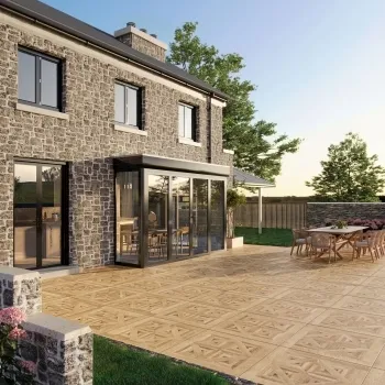 Old Manor Classico Honey Oak Outdoor Paving Slabs