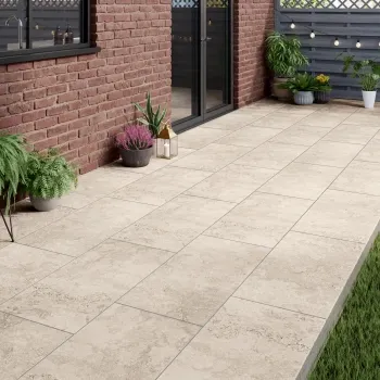 Rapolano Beige Travertine Effect 1200x600x20mm Slabs