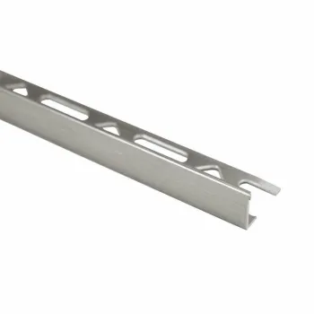 12.5mm Aluminium Straight Edge Brushed Effect Trim