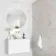 Riva White Gloss Marble Effect Decor Wall Tile 600x300