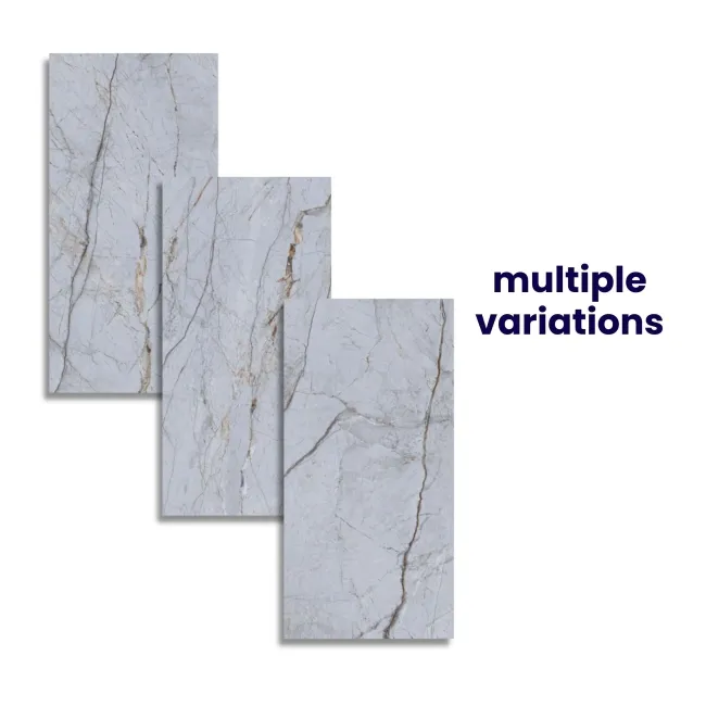 Roma Blue Marble Effect Porcelain Wall and Floor Tiles