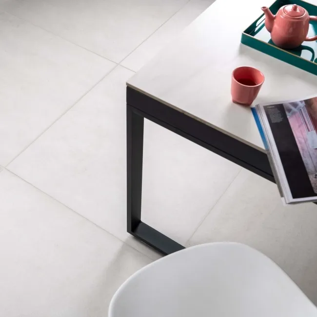 Clay Stone Effect White Stone Effect Floor Tiles